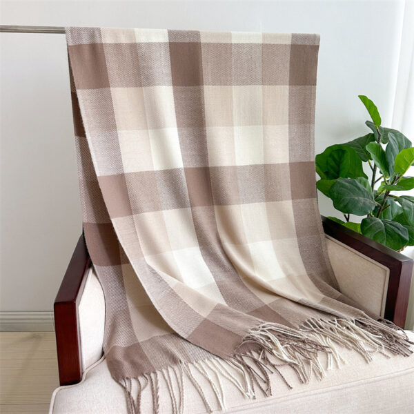 Thick Warm Outer Shawl Tassel South Korea Artificial Cashmere Scarf - Image 6