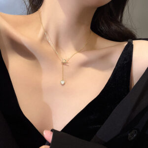 Design Love Titanium Steel Necklace For Women