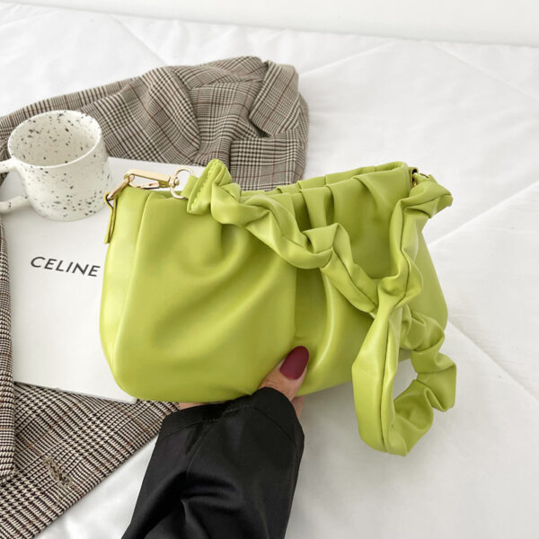 Fashionable Pleated Cloud Casual Fashionable Simple Texture Underarm Shoulder Bag - Image 4