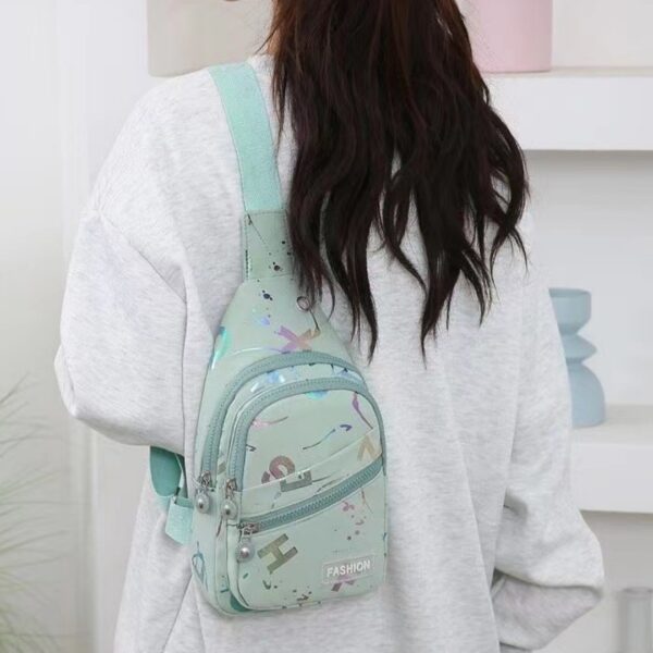 Women's One-shoulder Crossbody Backpack Oxford Cloth Chest Bag