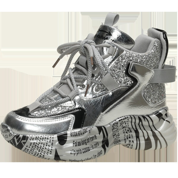 Fashion Clunky Sneakers Women's High-top Spring And Autumn Leisure Sports - Image 2