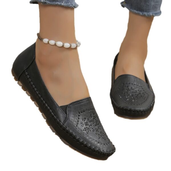 Handmade Stitching Gommino Solid Color Casual Women's Shoes - Image 8