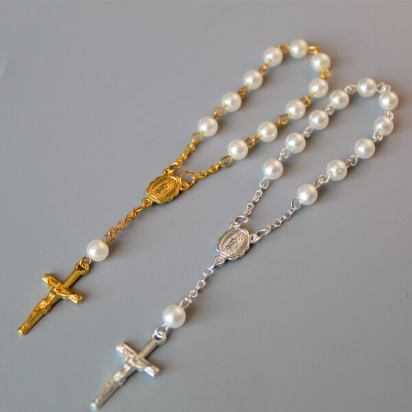 Beads Pearl Cross Full Moon Blessing Bracelet Fashion Jewelry - Image 2