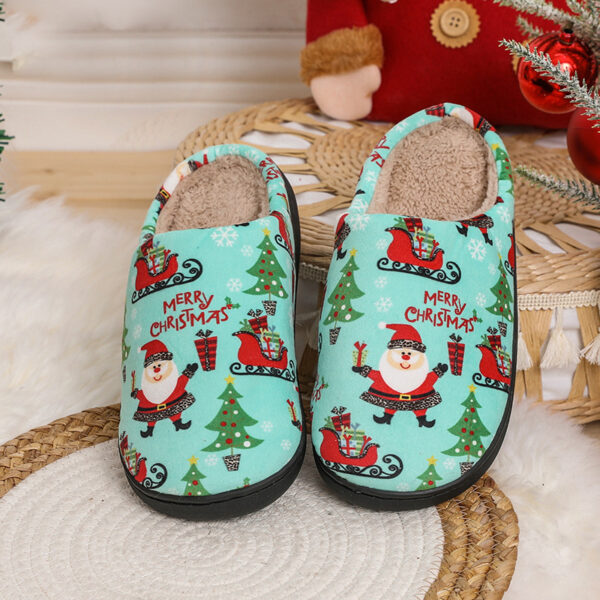 Santa Claus Cotton Slippers Autumn And Winter - Image 4