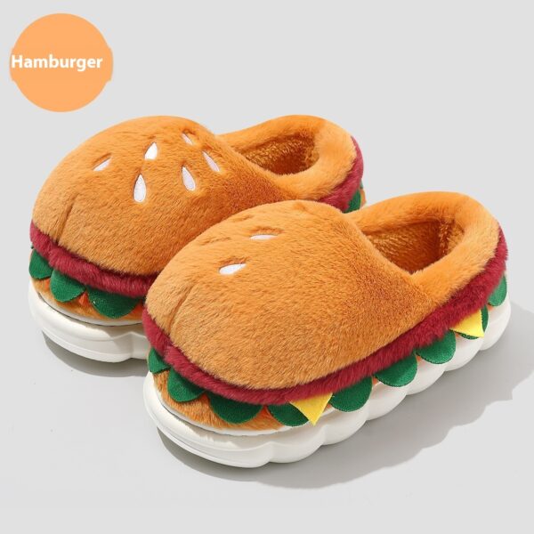 Cartoon Non-slip Plush Warm Keeping Heel Cover Cotton Slippers - Image 4