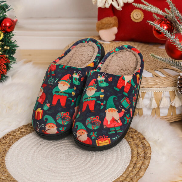 Santa Claus Cotton Slippers Autumn And Winter - Image 3