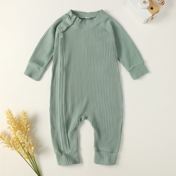Fashionable Zipper Pit Strip Jumpsuit - Image 2