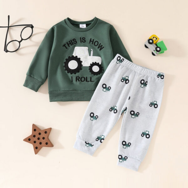 Long Sleeve Cotton Trousers Two-piece Sweater - Image 7