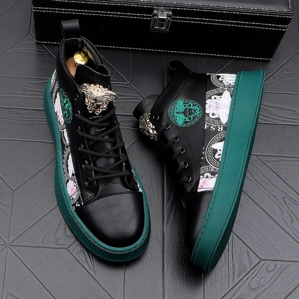 Men's Fashion Personality Versatile Print Board Shoes - Image 4