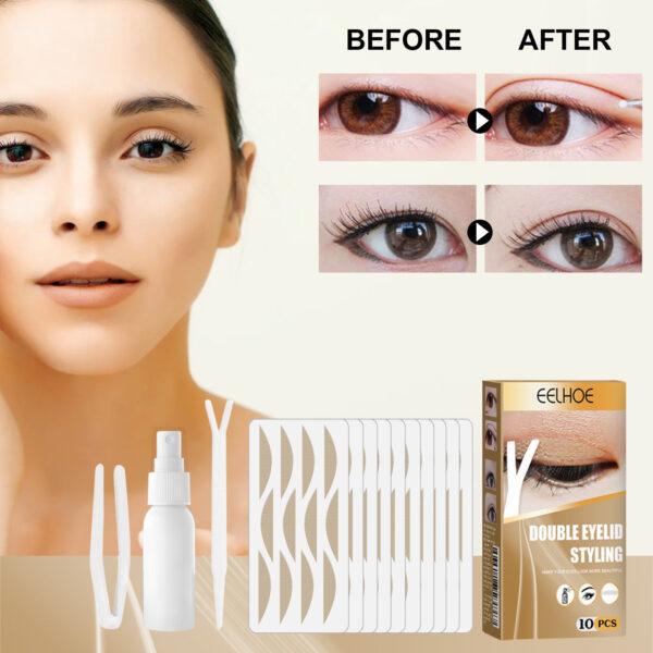 Double Eyelid Stickers Eye Beauty Tape Lace Mesh Invisible - Image 2