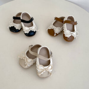 Sweet Cute Baby Girl Shoes Retro Style Bow