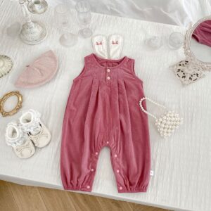 Sleeveless Strap Trousers Baby Autumn Clothing