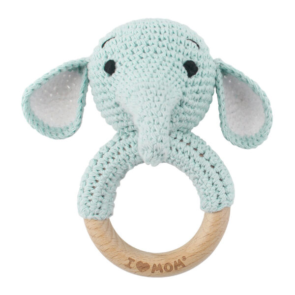 Baby Crochet Animal Rattle Knitted Cartoon Doll Baby Soothing Biteable Toy - Image 8