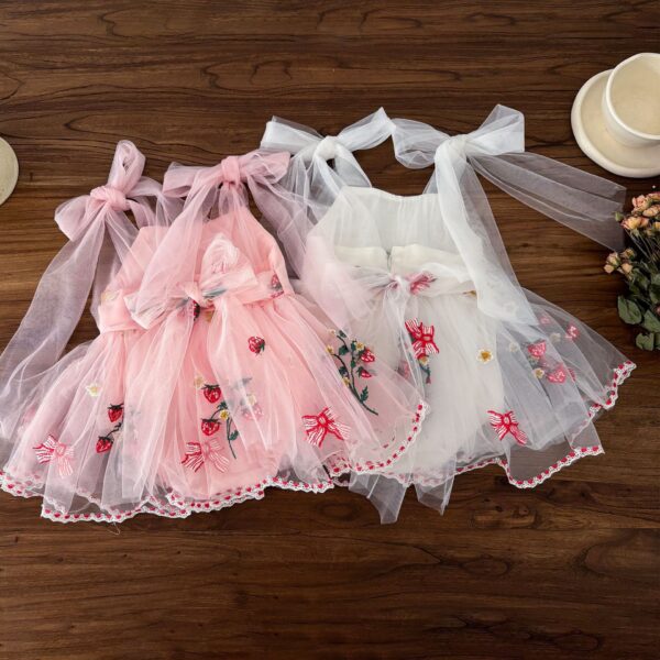 Baby Girl Sleeveless Baby Mesh Princess Dress - Image 6