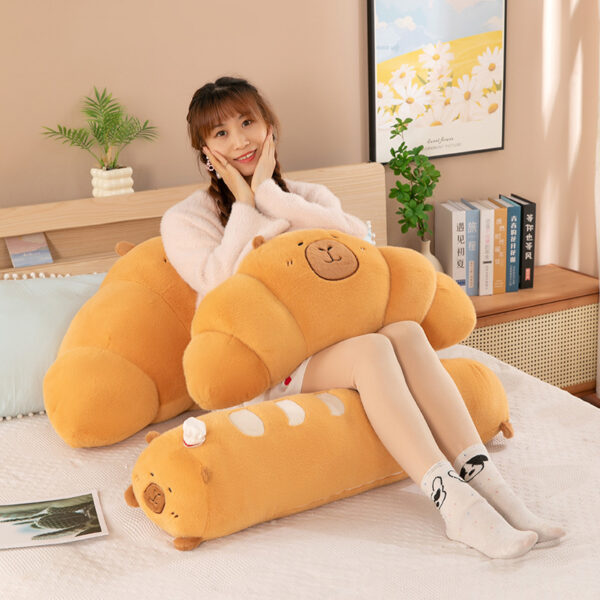 Capybara Croissant French Stick Plush Toy Large - Image 9