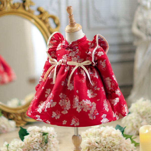 Autumn Children's New Chinese Cheongsam Princess Skirt - Image 2