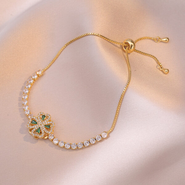 Necklace Heart-shaped Rotating Micro-inlaid Zircon Ring - Image 4