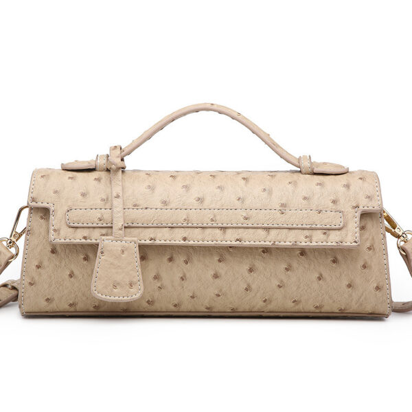 Cute Ostrich Grain Crossbody Shoulder Bag - Image 5