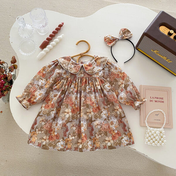 Clothes For Babies Baby Girl Doll Collar Lace Romper - Image 4