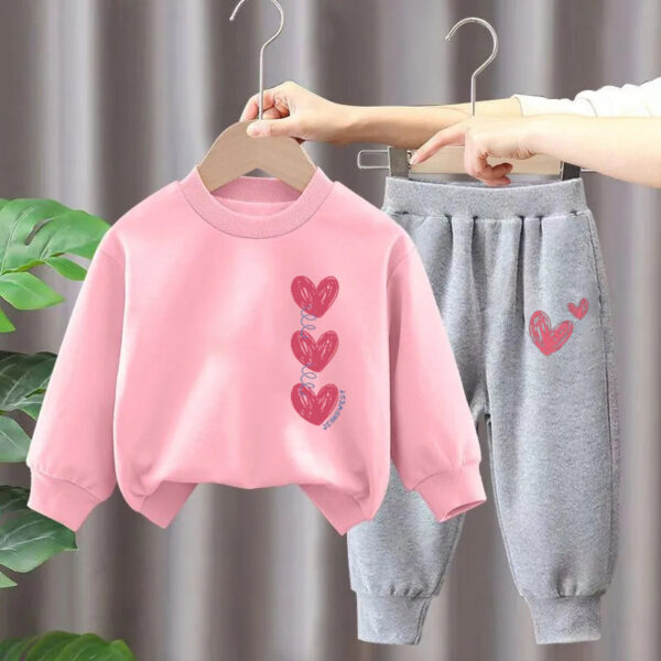 Children's Suit Girls' Sweater Two-piece Set - Image 8