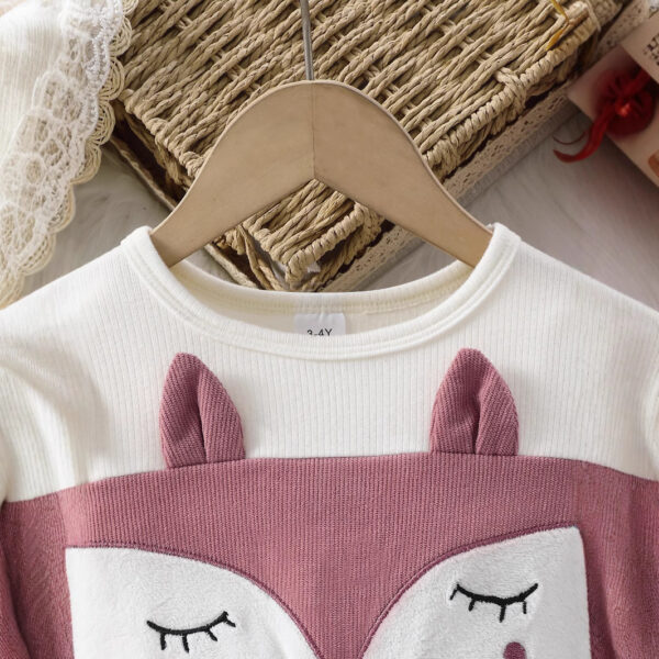 Long Sleeve Slim Fit Graceful And Cute Shy Fox Dress - Image 4