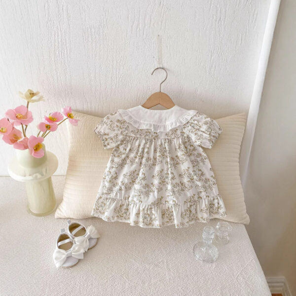 Floral Newborn Outing Dress - Image 4