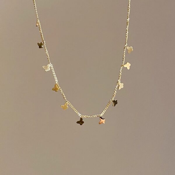 Multiple Small Butterfly Necklaces For Women - Image 3