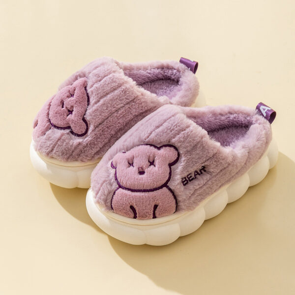 Winter Leisure Warm Home Children Cotton Slippers - Image 4