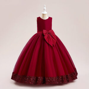 New Sequins Children's Mesh Dress