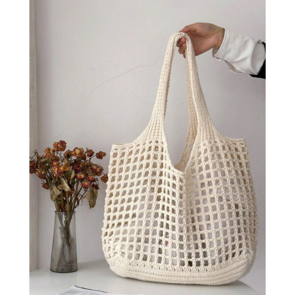 New Simple Large Capacity Knitted Handbag - Image 4