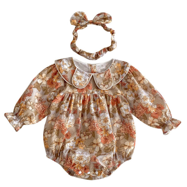 Clothes For Babies Baby Girl Doll Collar Lace Romper - Image 7