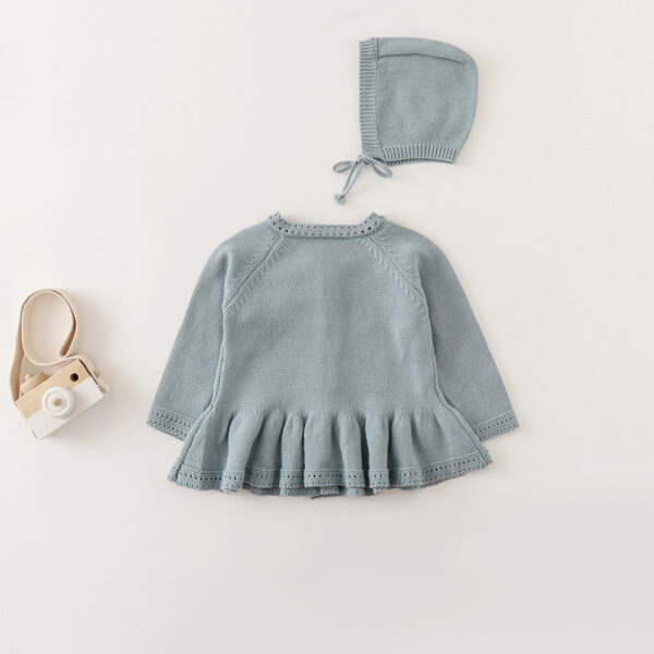 Embroidered Coat Long Sleeve Cardigan Jacket Hat Selection - Image 3