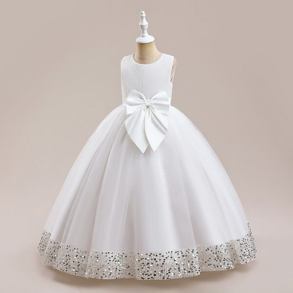 New Sequins Children's Mesh Dress - Image 8