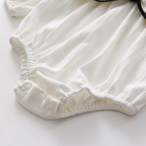 Ins Baby Bow Long Sleeve Princess Onesie - Image 7