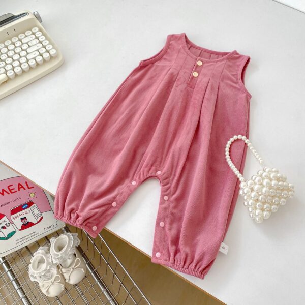 Sleeveless Strap Trousers Baby Autumn Clothing - Image 5