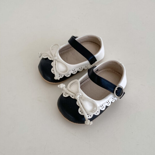 Sweet Cute Baby Girl Shoes Retro Style Bow - Image 8