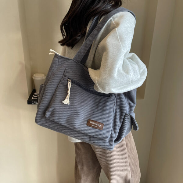Large Capacity Woven Handbag Big Bag Women's New Canvas - Image 7