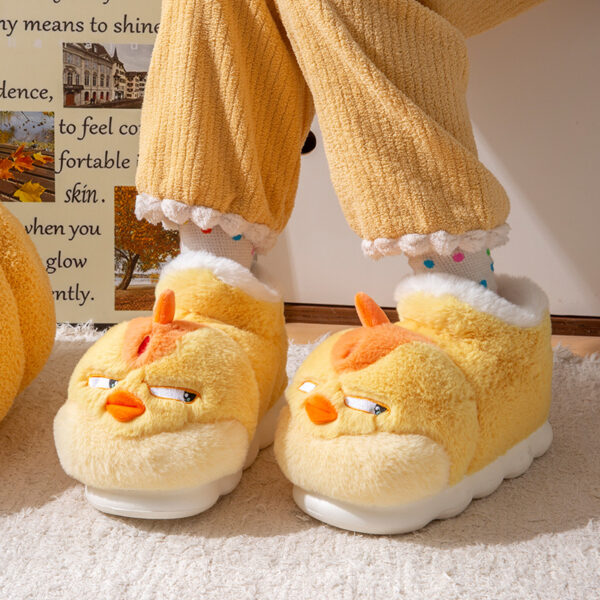 Cute Room Inner Wear Cotton-padded Shoes With Velvet - Image 2