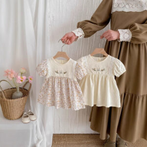 Girls' Summer Dress Cotton Lace
