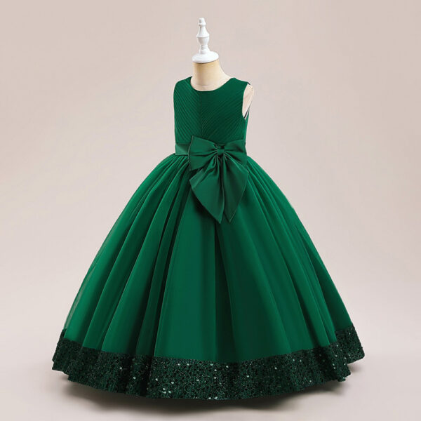 New Sequins Children's Mesh Dress - Image 9