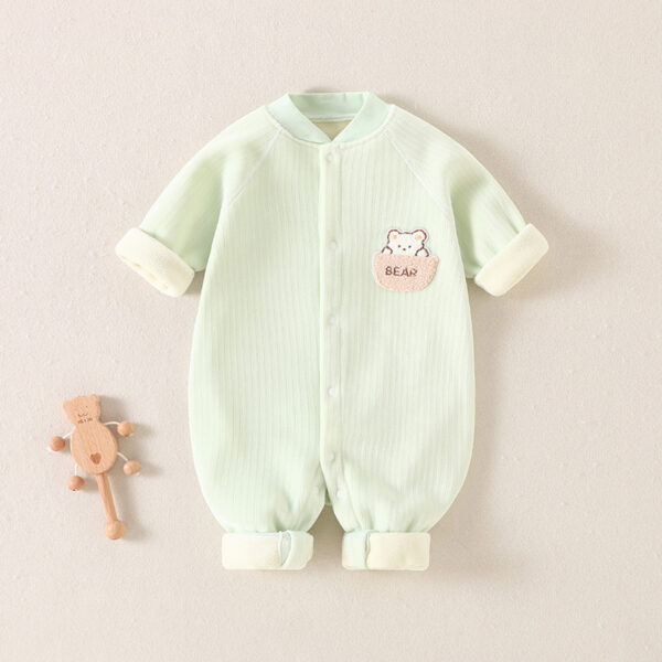 Autumn And Winter Newborn Toddler Jumpsuit - Image 5
