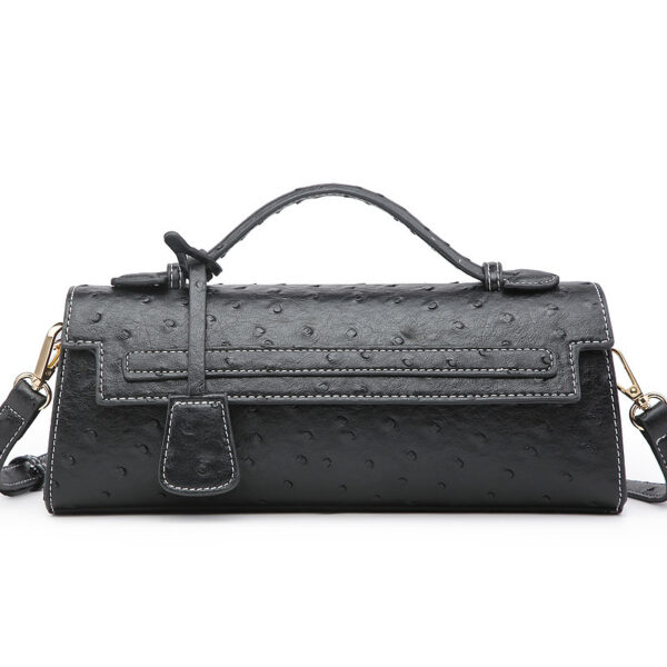 Cute Ostrich Grain Crossbody Shoulder Bag - Image 3