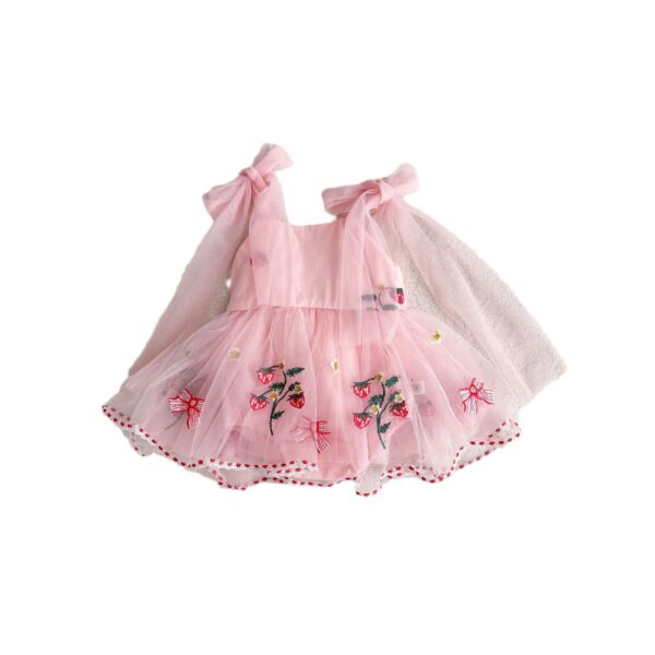 Baby Girl Sleeveless Baby Mesh Princess Dress - Image 3