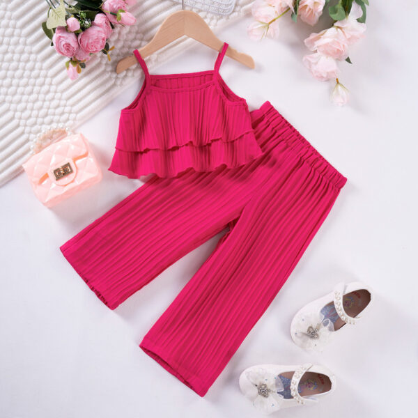 Girls' Trousers Casual And Sweet HAILANG Two-piece Set - Image 5