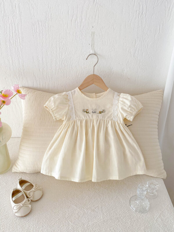 Girls' Summer Dress Cotton Lace - Image 2