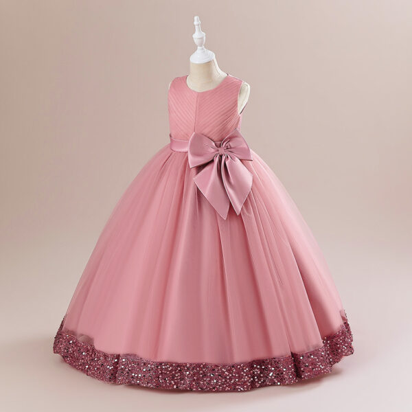 New Sequins Children's Mesh Dress - Image 4