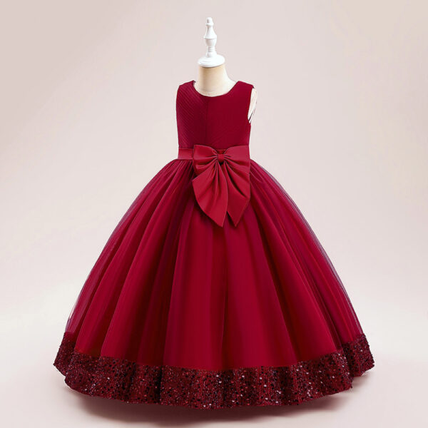 New Sequins Children's Mesh Dress - Image 7