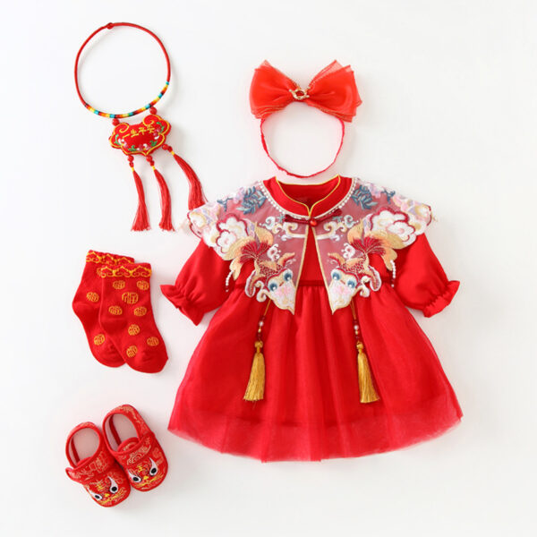 Girl's Fashion Personalized Cheongsam Princess Dress - Image 4