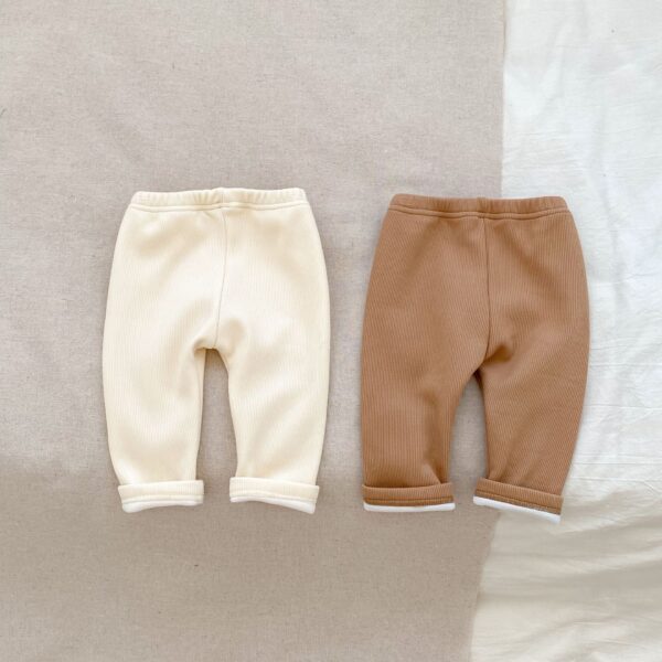 Comfortable Cute Bear Three-dimensional Embroidered Leisure Warm-keeping Pants - Image 2