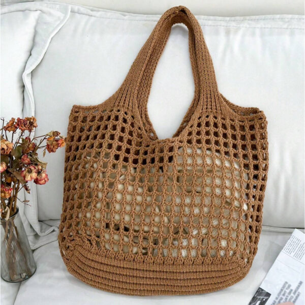 New Simple Large Capacity Knitted Handbag - Image 2